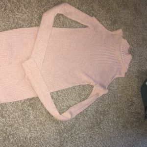 Pink Turtle Neck Top